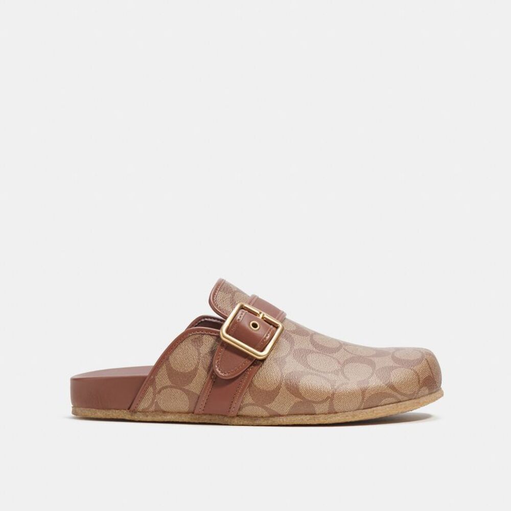 NWT Coach Outlet Clog Sandal In Signature Canvas - Picture 2 of 6